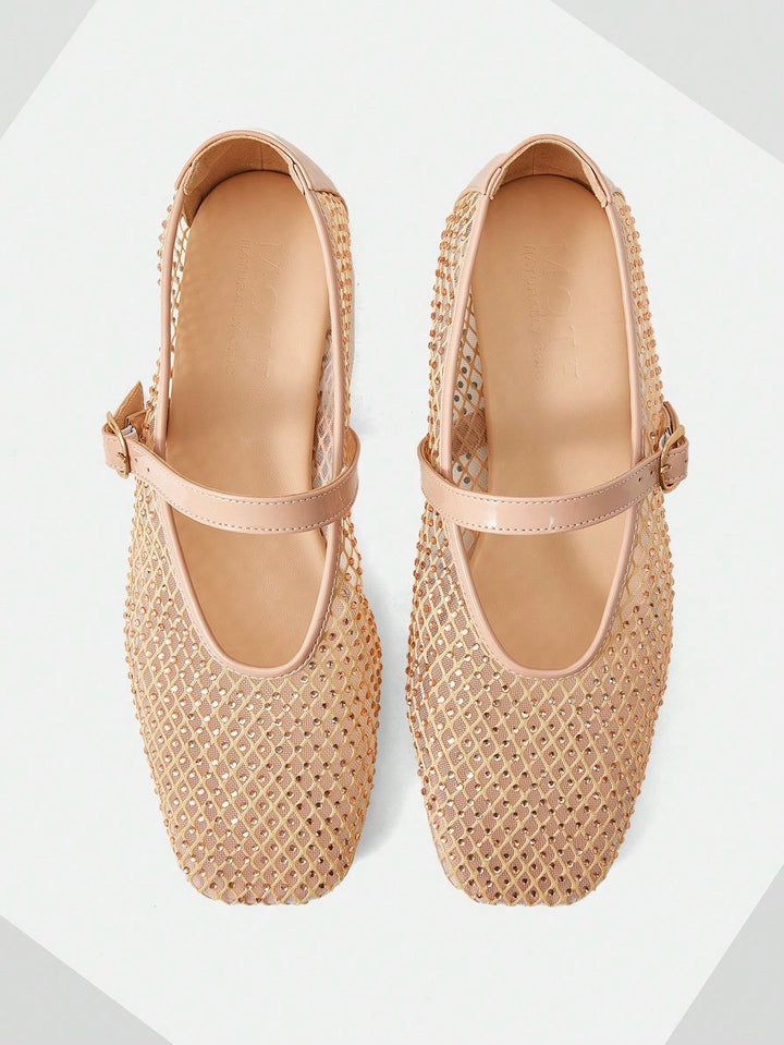 Zarina Crystal Ballet Flats