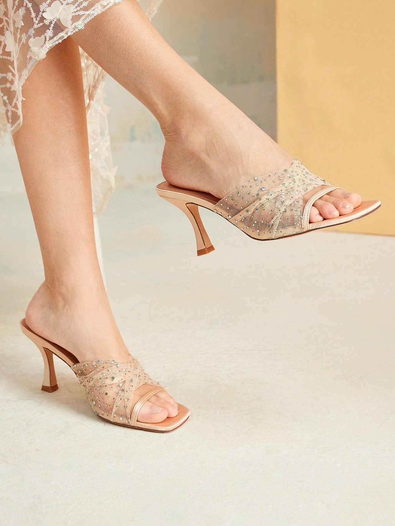 Celeste Mesh Heels